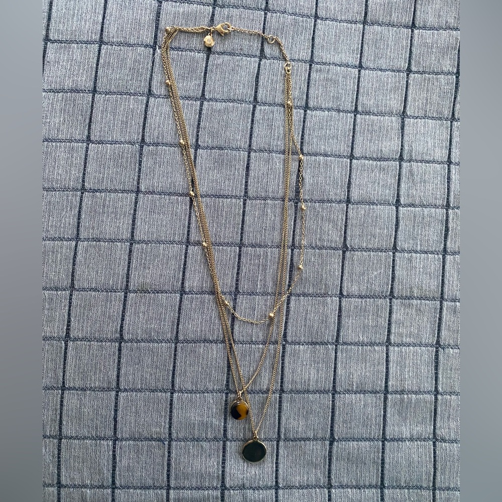 J CREW tortoise necklace